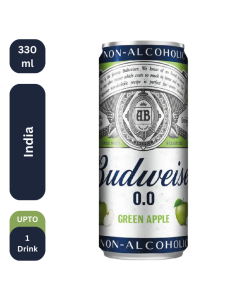 Budweiser 0.0 Green Apple Can 330 Ml