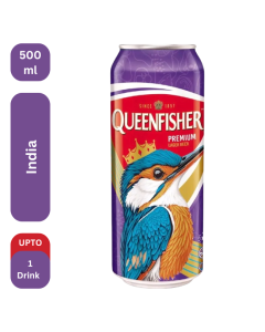 Queenfisher Premium Lager Can 500 Ml