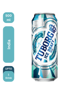 Tuborg Ice Draft Crisp Lager Beer Can 500 Ml