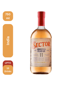 Sector Hibiscus & Peach Gin 750 Ml