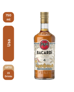 Bacardi 4 Yo Anejo Cuatro Rum 750 ml