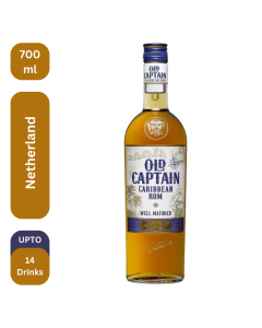 Old Captain Well Matured Caribbean Brown Rum 700 M