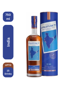 Longitude  77 Indian Single Malt Whisky 750 Ml